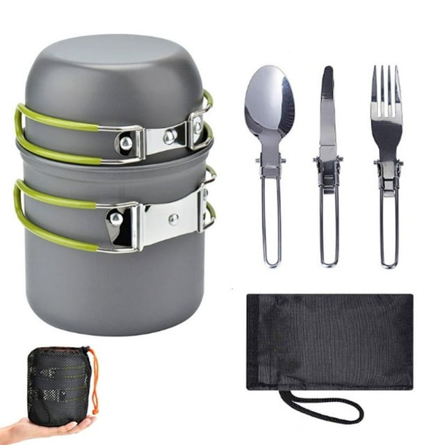 Outdoor Camping Cooking Set Portable Cookware Picnic Set Pot / Ensemble de cuisine de camping extérieur portatif