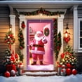 thumbnail image 5 of Axiiglly Christmas Decorations Christmas Door Cover with Santa Claus, Xmas Backdrops Decor Festive Door Banner, Door Covers Decorative for Home Wall Party Holiday Kitchen, 35.4"×70.9", 5 of 8