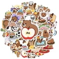 thumbnail image 2 of 35pcs Adorable Kids Stickers Bear Stationery Funny Animal for Phone Luggage Laptop, 2 of 9