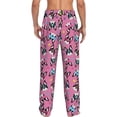 thumbnail image 3 of Uemuo Colorful Cute French Bulldog Pattern Men's Wide Leg Palazzo Lounge Pants with Pockets Light Weight Loose Comfy Casual Pajama Pants-XX-Large, 3 of 9