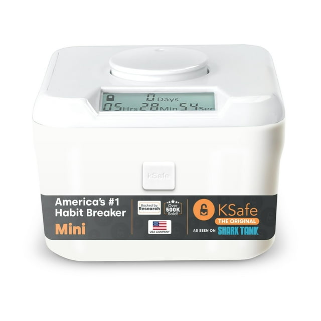 Kitchen Safe Time Lock Safe - Phone Safe Box with Timer, Timed Lock Box for Snacks & Valuables - KSafe Time Locking Container for Improved Self-Contr
