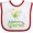 White and Red, variant on Inktastic I Believe in Fairies Boys or Girls Baby Bib