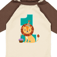 thumbnail image 4 of Inktastic First Birthday Boy Lion 1 Year Old Boys or Girls Long Sleeve Baby Bodysuit, 4 of 5