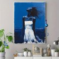 thumbnail image 4 of Qisvanset 12x16 Inch 2D Flat Framed Canvas Art, Hallelujah Faith Quote Blue Modern Apartment Religious Wall Art Gift, 4 of 5