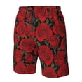 thumbnail image 4 of Fotbe Rose Flowers Trajes de Baño Estampados para Hombre, Shorts de Verano de Secado Rápido, Ropa de Playa, Bañadores-Large, 4 of 6
