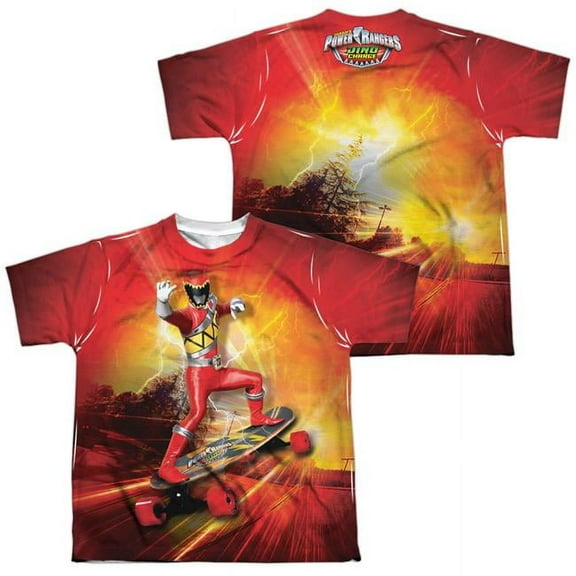 Power Rangers - Skater (Front/Back Print) - Youth Short Sleeve Shirt - Medium