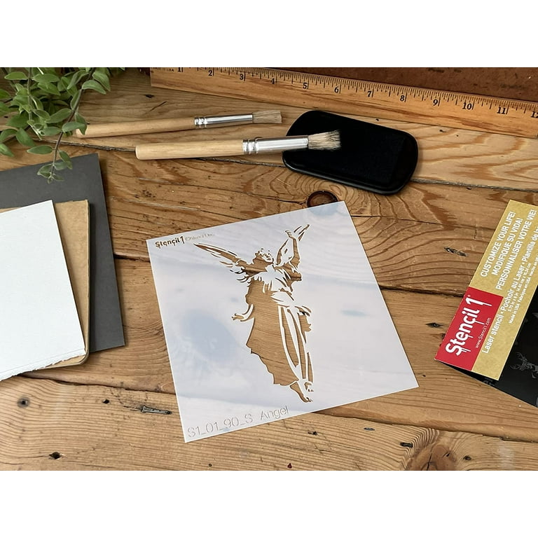 Stencil1 Angel Christmas Art Stencils - 5.75" x 6"