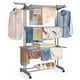 thumbnail image 1 of Tendedero, Tendedero Plegable de 4 Niveles, Asas Plegables, con Ruedas, 63.5 x 128 x 173 cm, Interior y Exterior,, 1 of 8