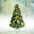 thumbnail image 2 of Gymax 7.5 ft Pre-Lit Christmas Tree Artificial Xmas Tree w/ 140pcs Ornaments, 2 of 10