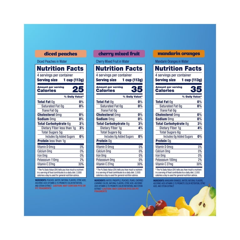 Dole, Fruit Bowls No Sugar Added Variety Pack, 12 Pack, 4 oz Cups