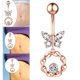 thumbnail image 3 of Mariposa colgante ombligo anillo piercing ombligo anillos para mujer joyería Jinwen anillo en el ombligo, 3 of 8