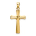 thumbnail image 3 of Collier Croix en Or Jaune 14k Pendentif Religieux Latin, 3 of 8