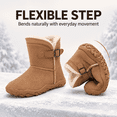 thumbnail image 4 of Barefoot Boots for Men and Women, Wide Toe Box Winter Snow Boots, Fur-Lined High-Top Shoes with Non-Slip Outsole for Outdoor Walking and Hiking, 4 of 8