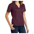 thumbnail image 5 of Yellow Rooster Women's Dri-Mesh V-Neck Female Polo Maroon 2XL, 5 of 8