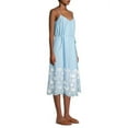 thumbnail image 3 of Milly CHAMBRAY Women's Becca Embroidered MIDI Dress, US 4, 3 of 4