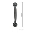 thumbnail image 2 of NUOLUX Door Handles Cabinet Handle Drawer Pull Pulls Vintage Knobs Barn Knob Furniture Cupboard Matte Sliding Screws Zinc, 2 of 6