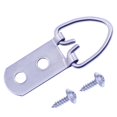 thumbnail image 1 of Ganchos para cuadros con anilla en D de alta resistencia con tornillos, 30 piezas, accesorios para colgar cuadros con anilla en D grande y ancho, ganchos para cuadros con 2 orificios para espejo, relo, 1 of 5