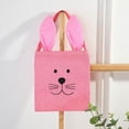 thumbnail image 6 of FYHALE Easter Bunny Ear Gift Bag Linen Tote Handbag 13x8" Reusable Festival Party Packaging Bag for Easter Gifts Candy Decoration, 6 of 6