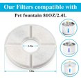 thumbnail image 2 of OYES Cat Fountain Filter Replacement 12Pack Algodon Activado OYES OYES, 2 of 2