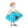 thumbnail image 1 of Jupe Caniche avec Note Musicale Foulard Turquoise par Kidcostumes, 1 of 4