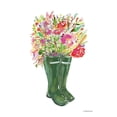 thumbnail image 3 of Mingo, Jessica 17x24 Black Modern Framed Museum Art Print Titled - Blooms and Boots, 3 of 5