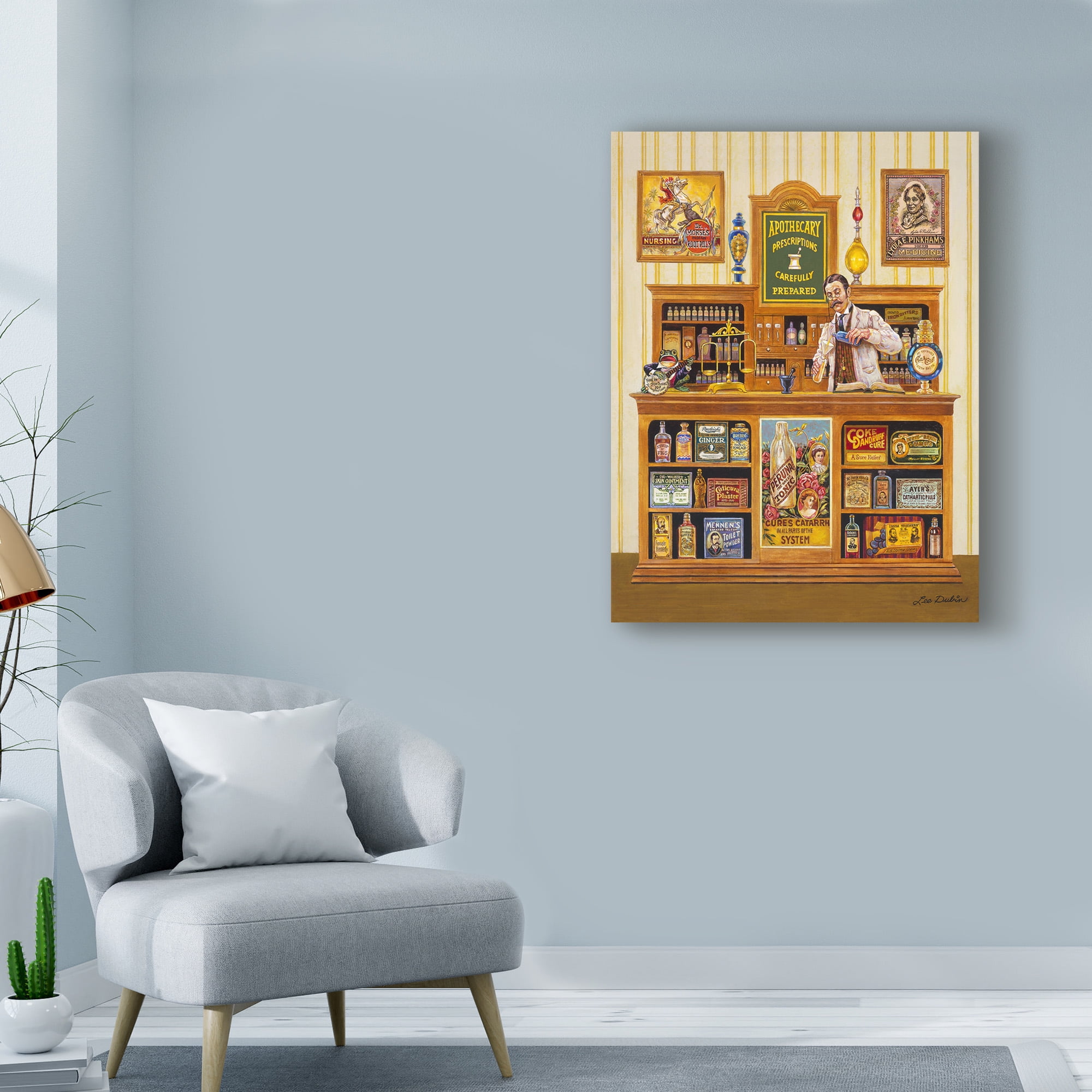 Trademark Fine Art 'Apothecary' Canvas Art by Lee Dubin