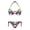 Antigua and Barbuda Flag Print, variant on Bikini Set, Zebra Stripes Quick Drying Swimwear, Stylish Drawstring Ladies Swimsuits for Summer Pool