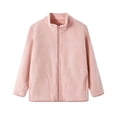 thumbnail image 3 of Abtuhar Boys and Girls Fall Winter Casual Outerwear and Jackets Solid Fleece Zip‑up Coat with Side Pockets for 1‑15 Years, 3 of 5
