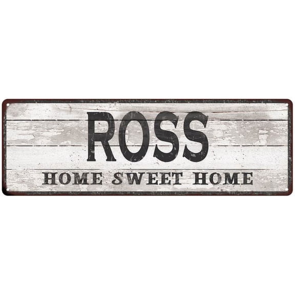 ROSS Home Sweet Home Country Look 6x18 Metal Sign 106180045030