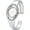 silver, variant on Women's Bracelet Watch with Easy Read Arabic Numerals Dial, Stainless Steel Bangle Band, Quartz Dress Watch for Women in Rose