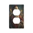 thumbnail image 3 of Switch Panel Switch Decoration 2.76x4.53x0.28 Inches Duplex Outlets Switch Plate Wall Plates Living Room Kitchen Bedroom Study Switches Cute Santa Claus Pattern, 3 of 8