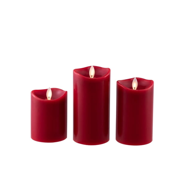 opføre sig adjektiv kontroversiel Ruby Red LED Flameless Candles - Walmart.com