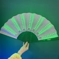 thumbnail image 6 of Coollooc Holographic Folding Clap Fans, Fans for Line Dancing, Handheld Folding Rave Fan, Chinese Handheld Tai Ji Fan for Men and Women, Festival, Line Dance, Kungfu, Martial Art, Gift(A,4), 6 of 9