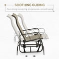 thumbnail image 4 of CoSoTower Outdoor Glider Chair, Gliders for Outside Patio with Smooth Rocking Mechanism and Lightweight Construction for Backyard, Tan, 4 of 9