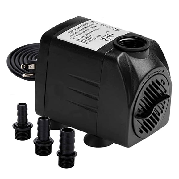 Bomba de agua Simple Deluxe, 400 GPH, 30 W, cabezal de potencia sumergible