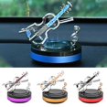 thumbnail image 3 of Soumake Solar-Powered Car Aromatherapy Diffuser Rotating Violin Appearance Portable Aromatherapy Auto Air Freshener Display Mold, 3 of 7