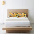 thumbnail image 6 of Yayeee Pillowcase Queen Size Set of 2 Satin Wrinkle Resistant Pillow Case, Yellow Sardines Pattern, 6 of 7