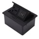 thumbnail image 3 of Regleta de enchufes de mesa oculta con 2 puertos USB, enchufe universal de escritorio para oficina y escuela., 3 of 14