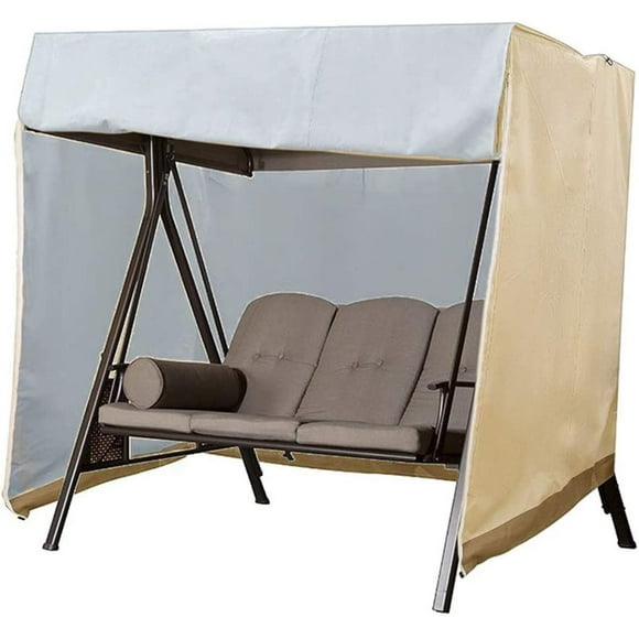 Tatum88 Waterproof 3 Seater Garden Swing Cover, 210D Oxford UV Protection Outdoor Swing Cover, 220×125×170cm