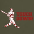 thumbnail image 3 of CafePress - Touchdown Homerun Baseball Football Sports T Shirt - Men's Classic Graphic Cotton T-Shirt, 3 of 4