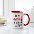 thumbnail image 4 of CafePress - Crawfish Feed Me Crawfish And Tell Me I'M Mugs - 11 oz Ceramic Mug - Novelty Coffee Tea Cup, 4 of 4