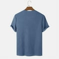 thumbnail image 5 of PNTUTB Men's Solid Color Waffle Weave Textured Breathable Casual Round Neck Short Sleeve T Shirts, 5 of 6
