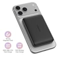 thumbnail image 3 of RORRY Magnetic Wireless Protable Charger, 5000mah Power Bank 20W Fast Charging , Portable Battery Pack compatible for iPhone 17/16, Apple Watch Charger, Airpod, Blackger, Airpod, Black, 3 of 12