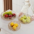 thumbnail image 4 of Simple Personality Living Room Fruit Bowl Storage Tray Gold Iron Thickened And Upgraded Material Durable Home Organizer, 4 of 10
