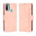 thumbnail image 1 of Case for Motorola MOTO E20 Cover Adjustable Detachable Card Holder Magnetic closure Leather Wallet Case - Pink, 1 of 5