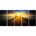 thumbnail image 2 of Massive Wood Pier to Sun at Evening, 2 of 3