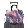 thumbnail image 2 of Iauyy 16inch Laptop Briefcase for Men/Women , Detachable Strap & Padded Compartment，Water-Resistant BagBusiness Travel File and Notepad,Swirls Of Pink and Purple, 2 of 7