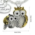 thumbnail image 6 of Cute Owl Necklace Long Sweater Chain Rhinestone Owl Bird Necklace Pendant for Women Necklace Gifts Owl Pendant Necklace Christmas Jewelry for Women, 6 of 6