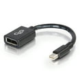 thumbnail image 2 of Cables To Go 54303 6 in. Mini DisplayPort Male to DisplayPort Female Adapter Converter, Black, 2 of 4