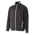 thumbnail image 3 of A4 League Full Zip Jacket For Men in Black/White | N4261, 3 of 5